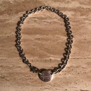 Tiffany & Co dog tag necklace